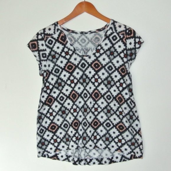 Loft‎ Vintage Soft Geometric Print T Shirt S - Picture 5 of 9